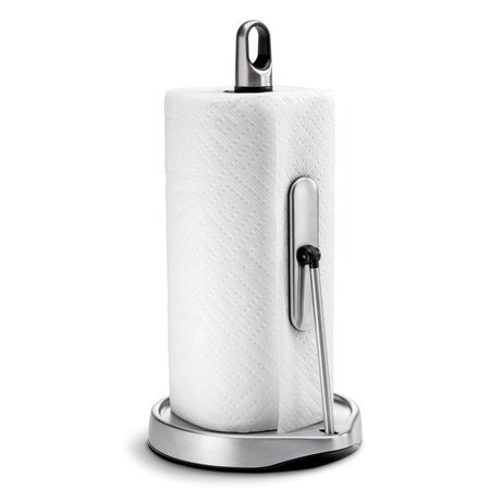 Simplehuman Tension Arm Standing Paper Towel Holder, Brushed Stainless Steel KT1161